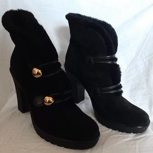 Coach Black Suede Winter Boots